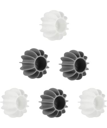 HASYA 6-Piece Ecological Drying Ball Anti Wrapping Laundry Ball Reusable Washing Machine Cleaning Silicone Soft Laundry Ball