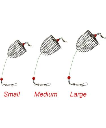 10pcs Stainless Steel Carp Fishing Bait Trap Cage - 4.0cm Dia Medium Sized Fishing Gear Tackle Accessories - Buy Online on SooperMarket.com