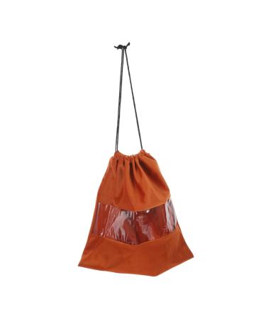 Baluue Hair Dryer Storage Bag Travel Supplies Hair Dryer Sack Drawstring Storage Pouch Suede Coffee 32x28x0.6cm Coffee