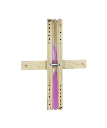 Baoblaze hourglass sauna clock management props brush timer sauna sandwatch sauna sandwatch for learning cooking training pink