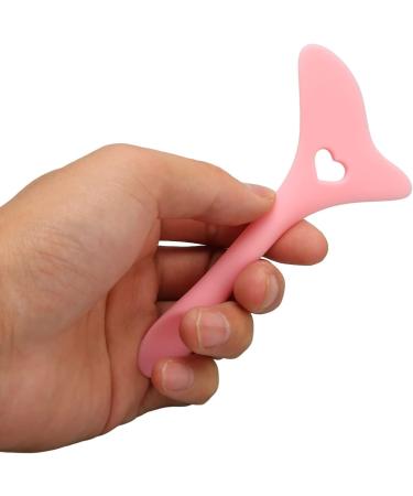 Eyebrow Pencil Stencil Resusable Silicone Eyeliner Tool Multifunctional Tail Spoon Flexible Eyeliners Template for Makeup(Pink) - Buy Online on SooperMarket.com