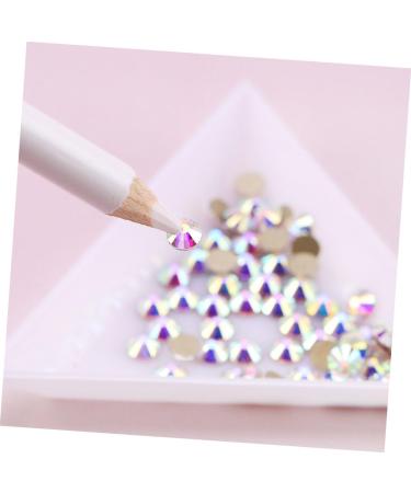 DOITOOL 60 Pcs Nail Point Drill Pencil Manicure Accessory Creative Manicure Pen Beads Crystal Diamond Pen Nail Art Picking Pen Nail Gem Jewelry Pen Gems Accessories Wood Rhinestones White - Buy Online on SooperMarket.com