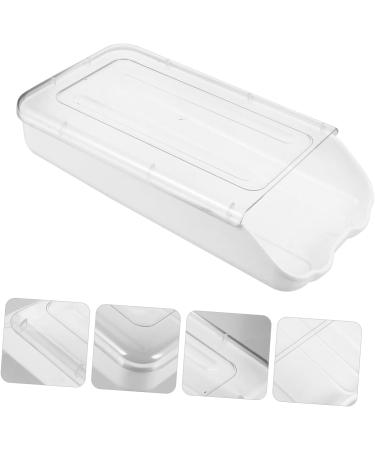 Mikikit 1pc Egg Box Portable Drawers Refrigerator Egg Bin Refrigerator Fresh Container Plastic Eggs Rolling Transparent 33.5X17.5X7.5CM - Buy Online on SooperMarket.com