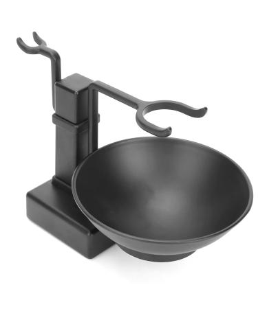 Shaving Brush Holder Stainless Steel Household Black Soap Dish Shaving Set for Men