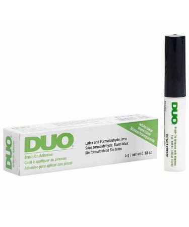 Duo Brush-On Strip Lash Adhesive Clear with Vitamins A C & E Clear 0.18 oz 1-Pack 0.18 Ounce (Pack of 1) Clear