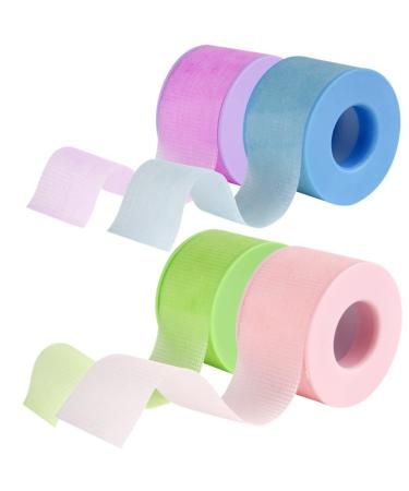 Adhesive Fabric Tape for Eyelash Extensions - 4 Rolls Breathable Microporous Under Eye Tape for Lash Enhancements - Buy Online on SooperMarket.com