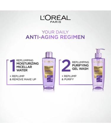 L'Or al Paris Hyaluron Expert Gel Wash Hyaluronic Acid Hydrates and Replumps Skin 200ml - Buy Online on SooperMarket.com