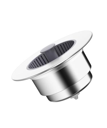 Upgraded Sink Filter Bathroom Shower Hair Filter Catch Drain Cover Kitchen Sink Plug Strainer Hole Easy Waste Disposal Sink Strainer with Handle