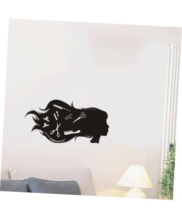 Gogogmee Self-Adhesive Wall Sticker Wall Sticker for Hair Salon Barber Shop Wall Decal Homedecor Wall Sticker for Salon Decoration for Home Hairdressing Wall Sticker Wall Decals - Buy Online on SooperMarket.com