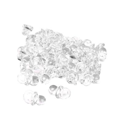 Tiuimk Mini Acrylic Pacifiers Transparent 50pcs