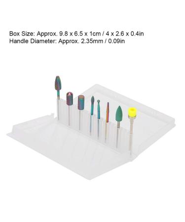 8pcs Tungsten Steel Nail Drill Set - Polishing & Grinding Heads for Manicure Dead Skin Removal and Nail Polish Accessories - Ideal for Nail Studios & Home Use - Buy Online on SooperMarket.com