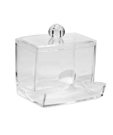 Q tips cotton swab holder-Q TIP cotton stick donor holder acrylic pharmacist washbasin organizer sockets for cotton pads cotton swabs qtip make-up pads cosmetics