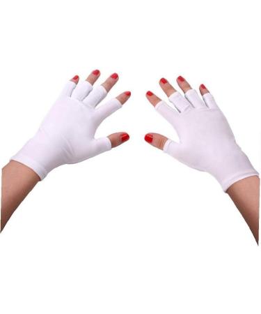Nail UV Shield Gloves - Anti-UV Sunblock Protective Driving & Manicure Gloves | 1 Pair - Buy Online on SooperMarket.com