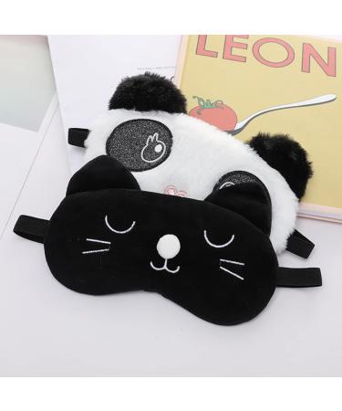 3 Pcs Cat Sleep Mask Funny Blindfolds & Eye Covers Comfortable Sleeping Eye Shades Perfect for Travel & Relaxation - Buy Online on SooperMarket.com