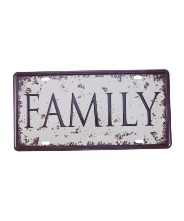 Cabilock Retro Decor Bar Painting Decor Home Painting Decor License Plate Vintage Iron Painting
