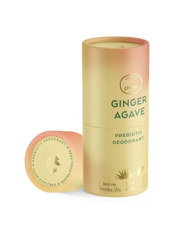 Honestly pHresh Natural Biodegradable Paper Twist Up Prebiotic Deodorant Ginger Agave 1.8 Oz Baking Soda & Aluminum Free Safe for Sensitive Skin 24 Hour Odor Protection Vanilla