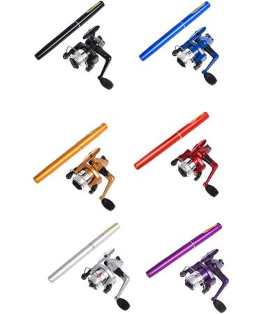 Mini Pen Fishing Rod - Portable Rotating Wheel | Winter Outdoor Fishing Accessories - Buy Online on SooperMarket.com