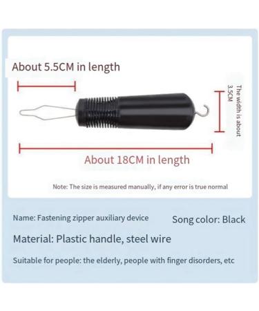 kzxbty 2Pcs Button Helper Tool Button Hook Tool Dress Zipper Pull Helper with Non-Slip Grips to Help with Shirts Coats Button Hook Aids for the Elderly and Arthritic - Buy Online on SooperMarket.com