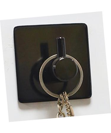 Alipis Mount Black Single Waterproof Robe Towel Steel Hanger Hook Clothes for Wall Hooks Stainless Kitchen medium Black - Buy Online on SooperMarket.com