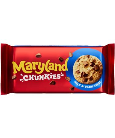 Cookies Variety Bundle Containing Maryland Chunkies White Choc Brownie 144g x4 Milk & Dark Choc 144g x4 (8 Pack) - Buy Online on SooperMarket.com