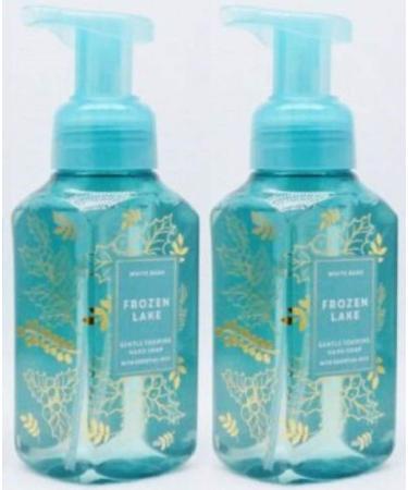 White Barn Bath and Body Works 2 Pack Frozen Lake Gentle Foaming Hand Soap 8.75 Ounce