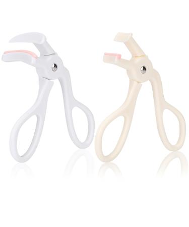 2 Style Eyelash Curler Premium Plastic Eye Lash Curler Without Pinching or Pulling Lash Curler Makeup Tool for Women and Girls Quick Natural Curling for Long Lasting