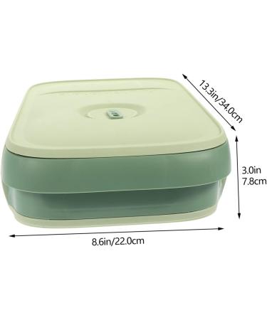 OSALADI Egg Storage Box Plastic Pallets Fridge Egg Holder Refrigerator Egg Storage Container Camping Shelf Green 34x22x7.8cm - Buy Online on SooperMarket.com