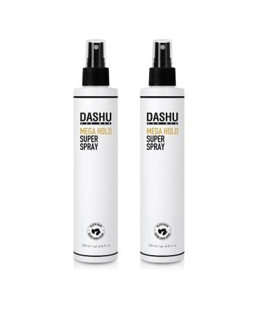 DASHU Hairspray Mega Hold Super Hair Spray Extra Detangler Long-Lasting Weather-Resistant Frizz Ease Korean Hair Care 8.45fl oz (Two Bundle) Light Citrus 8.45 Ounce (Pack of 2)