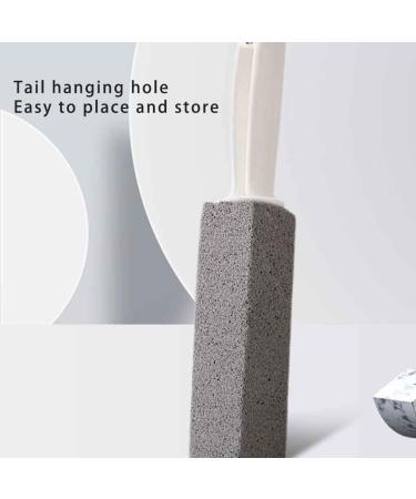 Dajidafu ABS Stone Toilet Brush Portable Long Handle Handheld Replacement Reusable Hanging Home Basin Brushes Accessories - Buy Online on SooperMarket.com