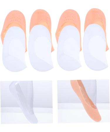 minkissy 4 Pairs Silicone Feet Foot Care Protector Non- Slip Silicone Socks Anti- Cracking Socks Plantar Socks Moisturizing Socks Elastic Gel Socks Moisturiser Socks Silica Gel L 19.5X9.5X1.5CM - Buy Online on SooperMarket.com