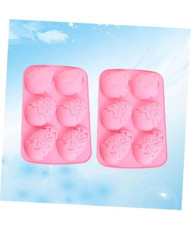 NAMOARLY 2pcs Easter Egg Pastry Chocolate Candy Mold Ice Cube Mould Silicone Cake Molds Embossed DIY Sugar Mold Egg Dessert Baking Bunny Ice Cube Mold Fondant Cake Mould Biscuit Pudding - Buy Online on SooperMarket.com