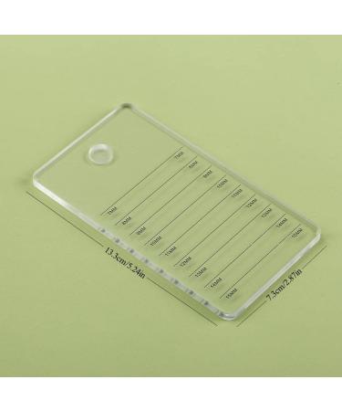 Acrylic Eyelash Extension Palette - Grafting False Eyelash Organizer Tray & Adhesive Holder for Individual Lashes - Transparent A - Buy Online on SooperMarket.com