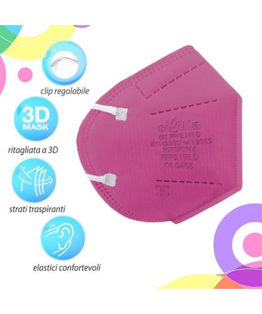 Buy Rotoform FFP2 Masks - 5-Layer Colorful Protection CE2233 Certified BFE 94% EN 149:2001+A1:2009 International Shipping Available - Buy Online on SooperMarket.com