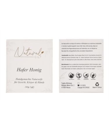 Natural Cilt Oat Honey Soap - 100% Natural & Handmade - Certified Shower Soap for All Skin Types - 100g Pack - Buy Online on SooperMarket.com