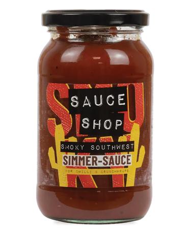 Sauce Shop | Smoky Southwest Simmer Sauce | Cooking Sauce | Mild Spice | Vegan | 360g