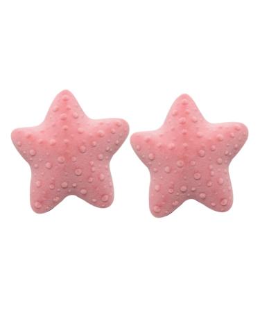 Cabilock 2pcs Box Engagement Jewelry Case Ring Storage Case Earring Gift Holder Ring Holder Earrings 6.4X4CM Pink