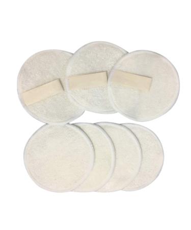 Healifty 10pcs 3 Makeup Remover Pads Make up Remover Pads for Face Facial Cleansing Sponge Washable Cosmetic