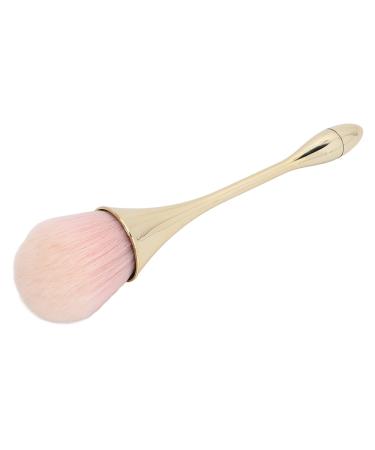 Verdant Touch Powder Brush Loose Powder Brush Fashionable Makeup Powder Brush for Makeup Artist Soft Hair Gold Color