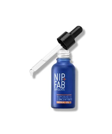 Nip + Fab Glycolic Acid Fix Extreme Booster 10% AHA Liquid Face Drops with Glycolic Amino Acid Allantoin for Skin Brightening Toning Exfoliation 30ml