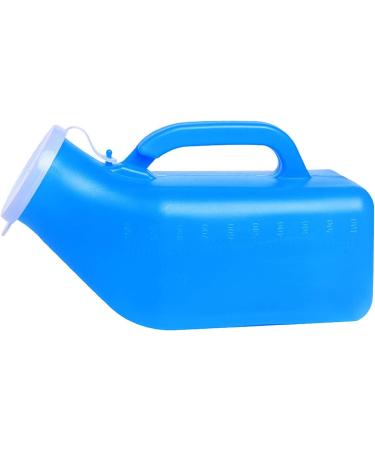 Male Urinal Bottle camping toilet urine bottle Outdoor Travel Male Urinal Long Neck Incontinence Pee Bottle Clear Plastic Urine Collection Device Spill Proof Device Portable Urinal Bottle Snap