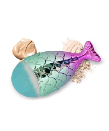 11 Pieces Mermaid Makeup Brushes Set Professional Foundation & Concealer for Flawless Cosmetics | International Shipping Available - Buy Online on SooperMarket.com