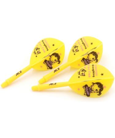 CUESOUL ROST Integrated Dart Shaft and Flights - Set of 3 pcs, Black Scorpion, Pear-Teardrop Shape - Buy Online on SooperMarket.com