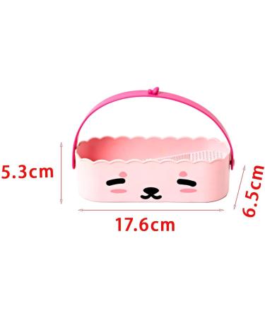 JAYIOLA 3 in 1 Makeup Brush Cleaner Bowl Cosmetic Brush Cleaning Tool Multifunctional Drying Rack for Beauty Salon pink - Buy Online on SooperMarket.com