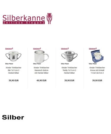 Premium Silver Jug Children's Rattle with Bite Ring - 7cm Noble Silver-Plated Gift Packaging - Buy Online on SooperMarket.com