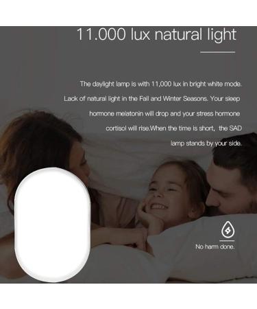 ONOTEC Light Therapy Lamp UV-Free 10000 Lux LED Bright White Therapy Light Touch Control with 4 Adjustable Brightness Levels for Home/Office/Travelling - Buy Online on SooperMarket.com