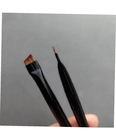Tossper 2-Piece Professional Makeup Brush Set | Angled Eyebrow & Flat Eyeliner Brushes for Flawless Beauty - Buy Online on SooperMarket.com
