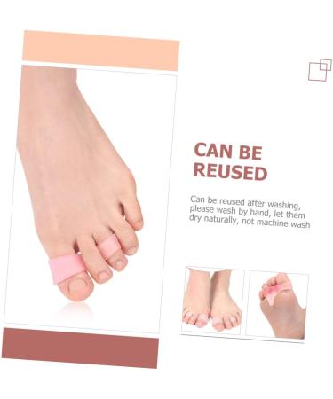 FOMIYES Double Hole Toe Splitter Hammer Straightener & Pedicure Tools - 12pcs | Bunion Orthopedic Toe Separator & Foot Valgus Protector - 5.6x2cm - Buy Online on SooperMarket.com