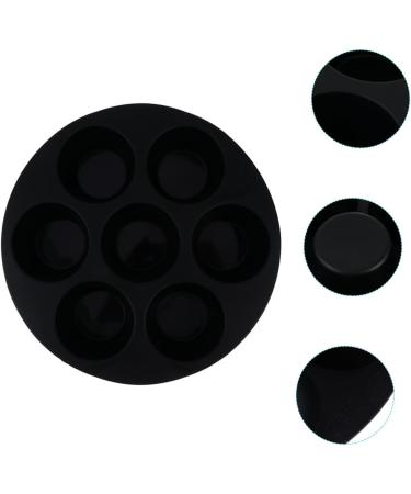 MAGICLULU Silicone Muffin Cake Cups 4 Pcs Silicone Cake Cup Liner Donut Silica Gel Silicone Muffin Cake Cup 15.5X15.5X4CMx2pcs Blackx2pcs - Buy Online on SooperMarket.com
