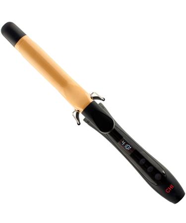 CHI Texture Tourmaline Ceramic Curling Iron Hair Curler For Smooth & Shiny Curls Adjustable Temperature & Automatic Shut-Off 1" Barrel Black 1 inch