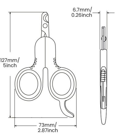 Otaive Claw Scissors for Cats & Dogs | Safety Stainless Steel Nail Clippers | Ideal for Puppies & Small Pets | Beginner-Friendly Pet Grooming Tools - Buy Online on SooperMarket.com